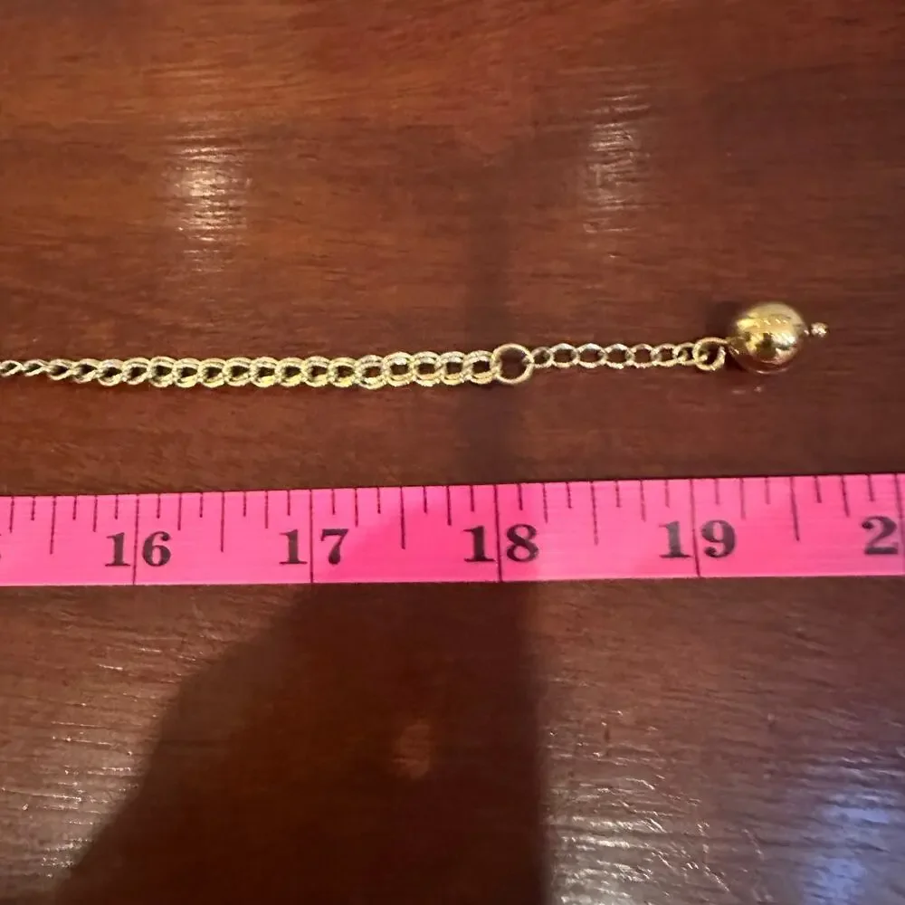 Kate Spade Mod Squad Necklace Red Gold Oversized Designer Statement Jewelry